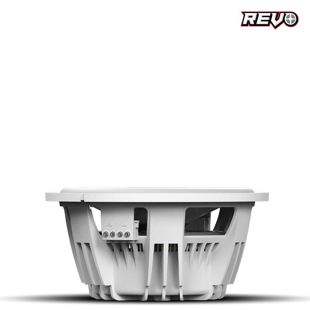 Wet Sounds™ REVO Series 10-inch Free-Air Marine Subwoofer - 2Ω White Side