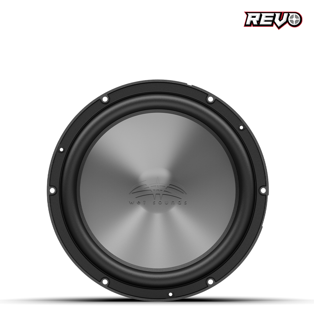 Wet Sounds™ REVO Series 10-inch High-Power Marine Subwoofer - 4Ω Black Front