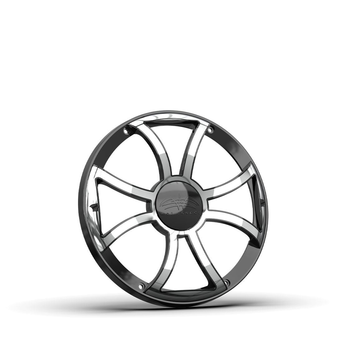 REVO 10 XS-B-SS GRILLE V3 | REVO 10-inch Black XS Stainless Steel Subwoofer Grille