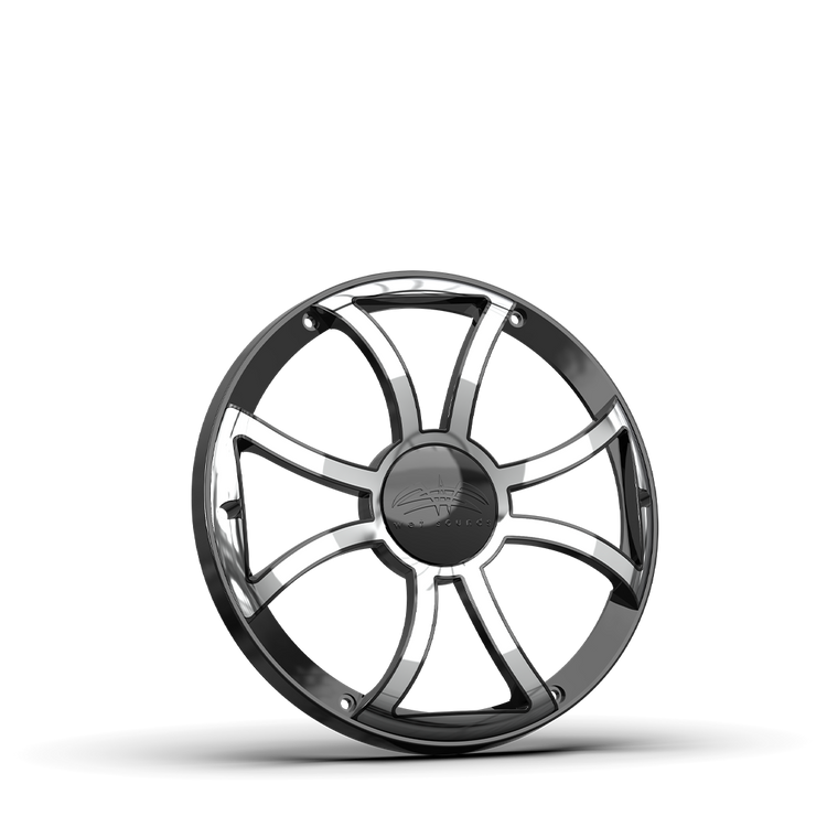 REVO 10 XS-B-SS GRILLE V3 | REVO 10-inch Black XS Stainless Steel Subwoofer Grille