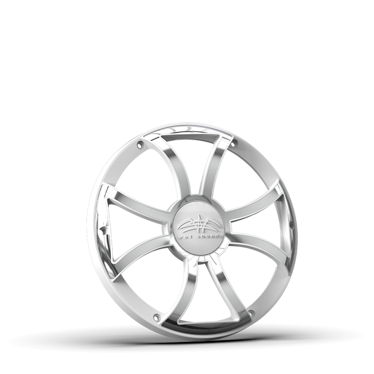 REVO 10 XS-W-SS GRILLE V3 | REVO 10-inch White XS Stainless Steel Subwoofer Grille