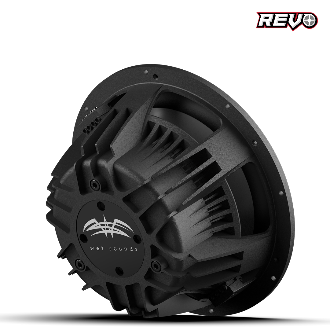 Wet Sounds™ REVO Series 12-inch Free-Air Marine Subwoofer - 2Ω Black Back Right