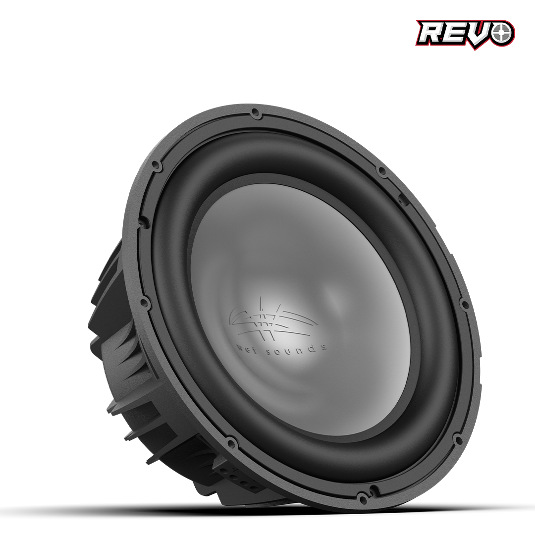 Wet Sounds™ REVO Series 12-inch Free-Air Marine Subwoofer - 4Ω Black Front Right