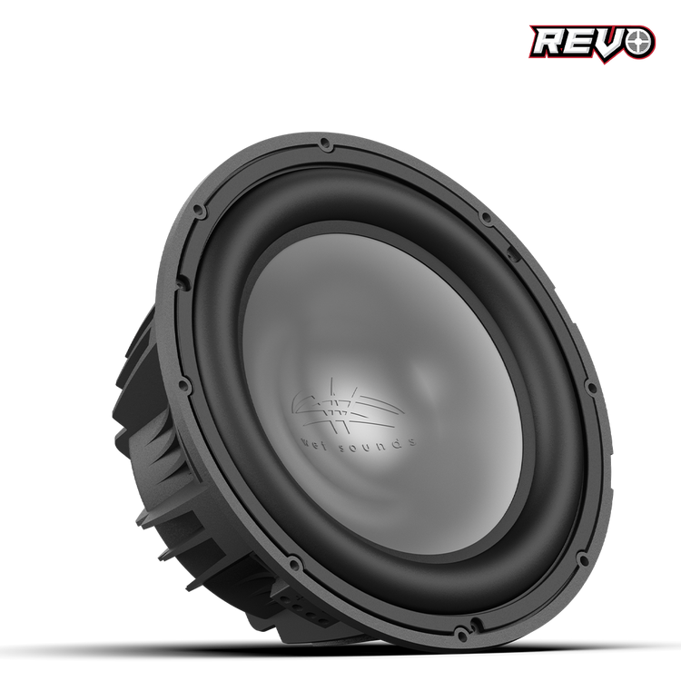 Wet Sounds™ REVO Series 12-inch Free-Air Marine Subwoofer - 4Ω Black Front Right