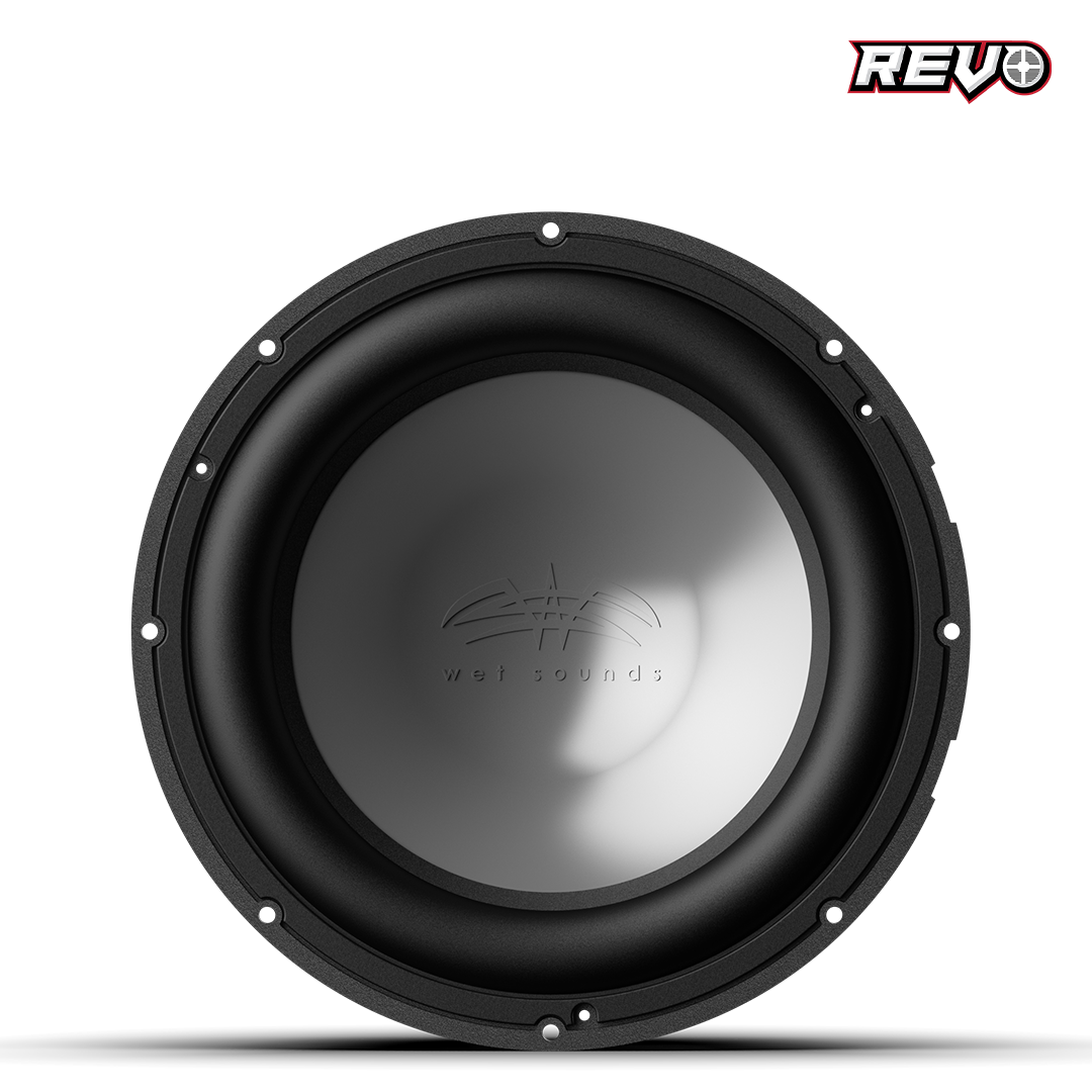 Wet Sounds™ REVO Series 12-inch Free-Air Marine Subwoofer - 2Ω Black Front
