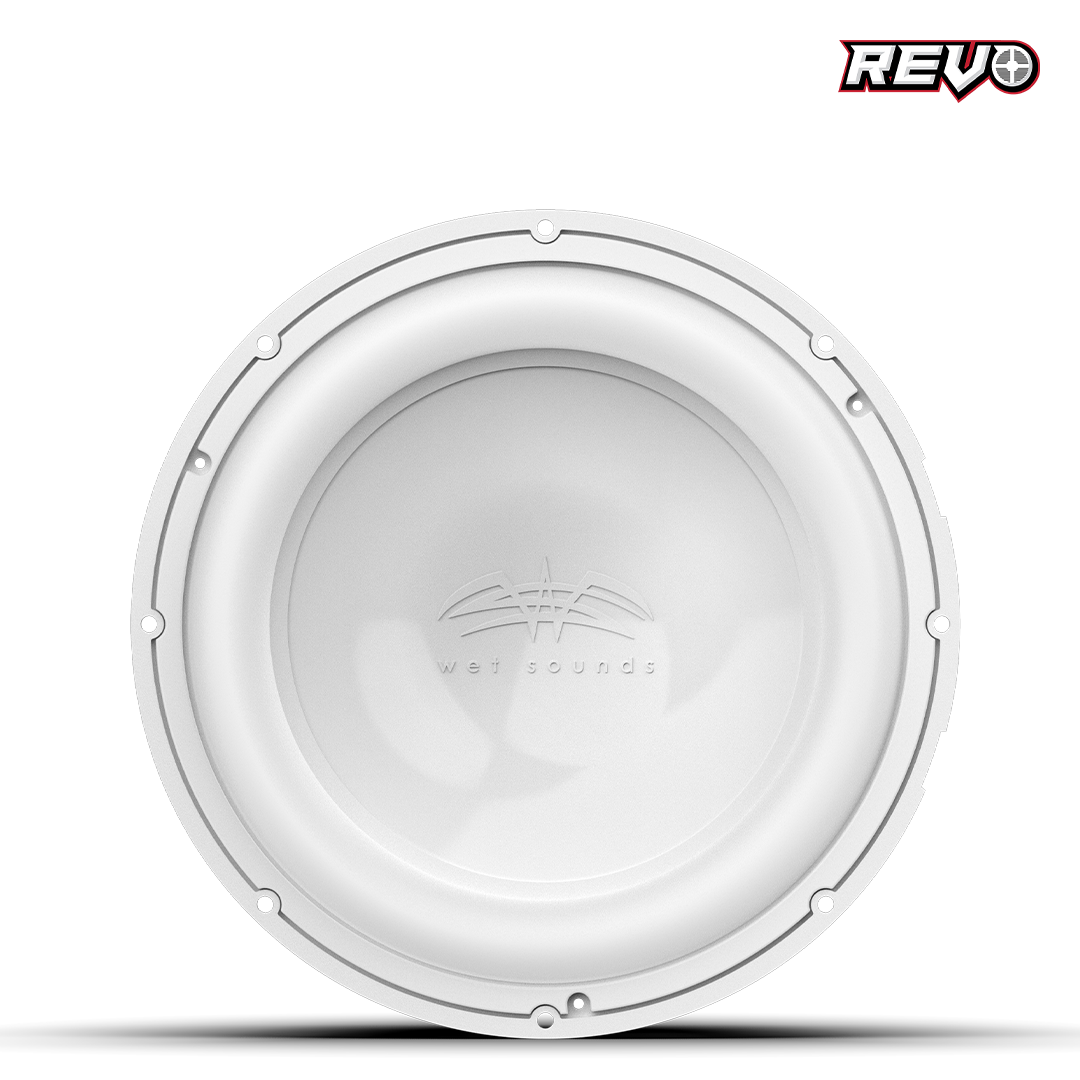 Wet Sounds™ REVO Series 12-inch Free-Air Marine Subwoofer - 2Ω White Front