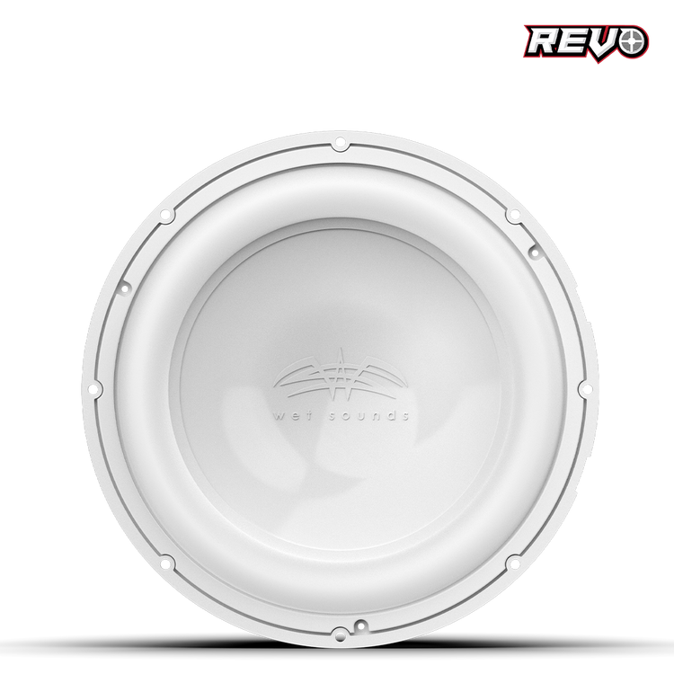 Wet Sounds™ REVO Series 12-inch Free-Air Marine Subwoofer - 2Ω White Front