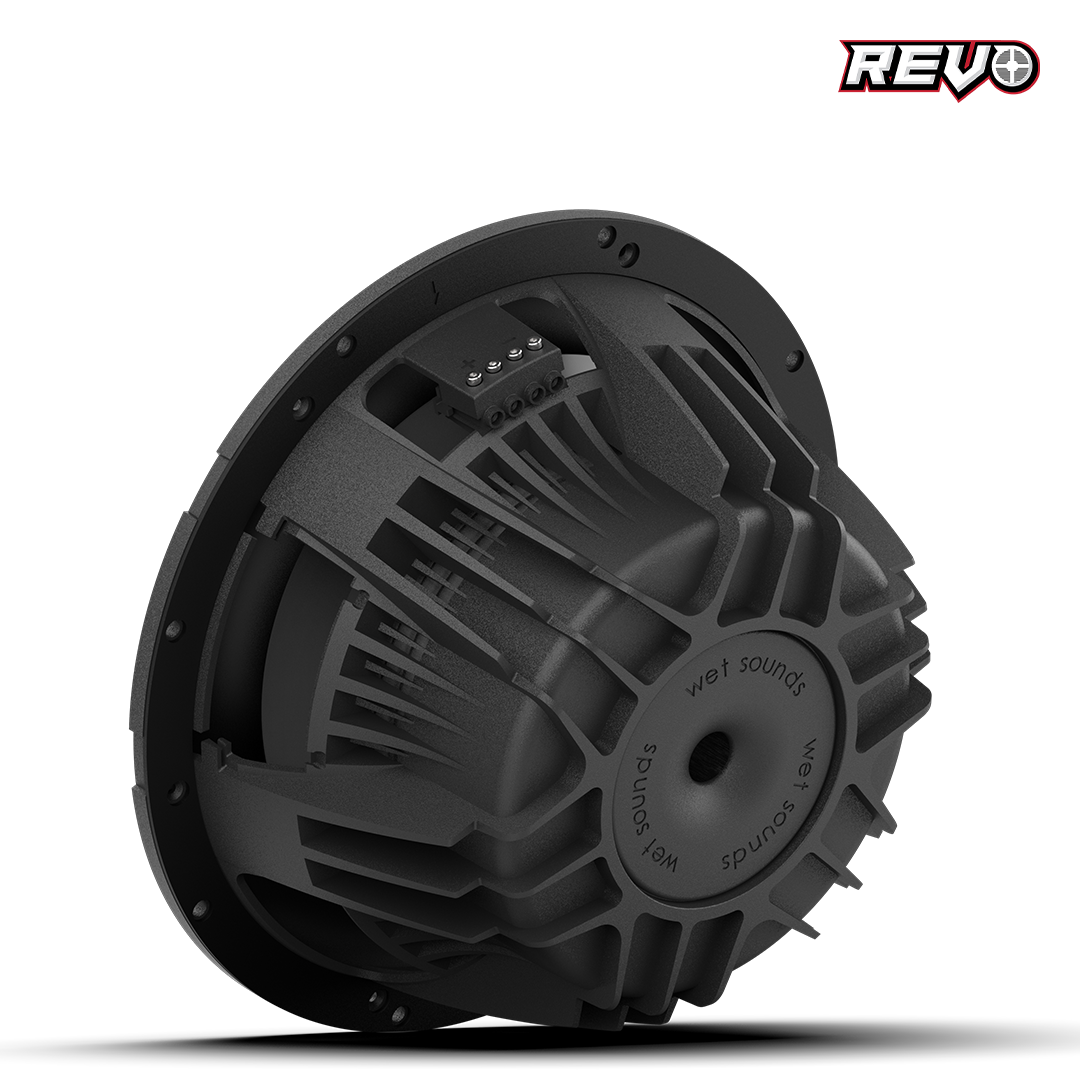 Wet Sounds™ REVO Series 12-inch High-Power Marine Subwoofer - 4Ω Black Back Right