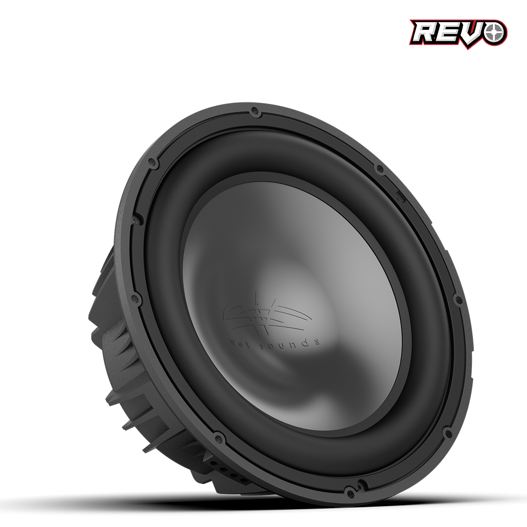 Wet Sounds™ REVO Series 12-inch High-Power Marine Subwoofer - 4Ω Black Front Right