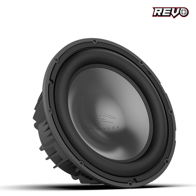 Wet Sounds™ REVO Series 12-inch High-Power Marine Subwoofer - 4Ω Black Front Right
