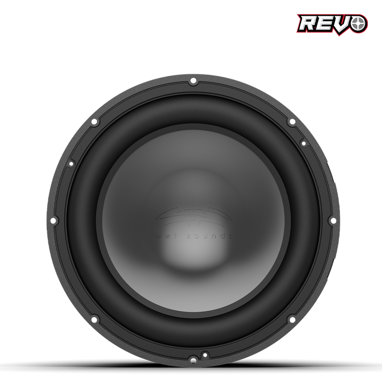 Wet Sounds™ REVO Series 12-inch High-Power Marine Subwoofer - 4Ω Black Front