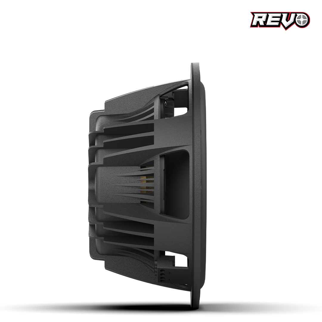 Wet Sounds™ REVO Series 12-inch High-Power Marine Subwoofer - 4Ω Black Side