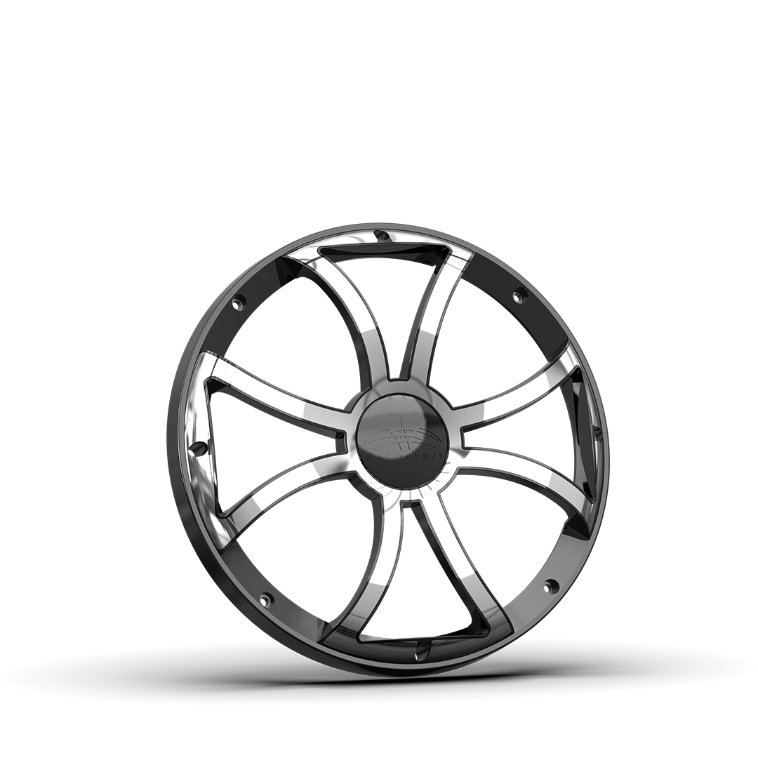 REVO 12 XS-B-SS GRILLE V3 | REVO 12-inch Black Stainless Steel XS Subwoofer Grille