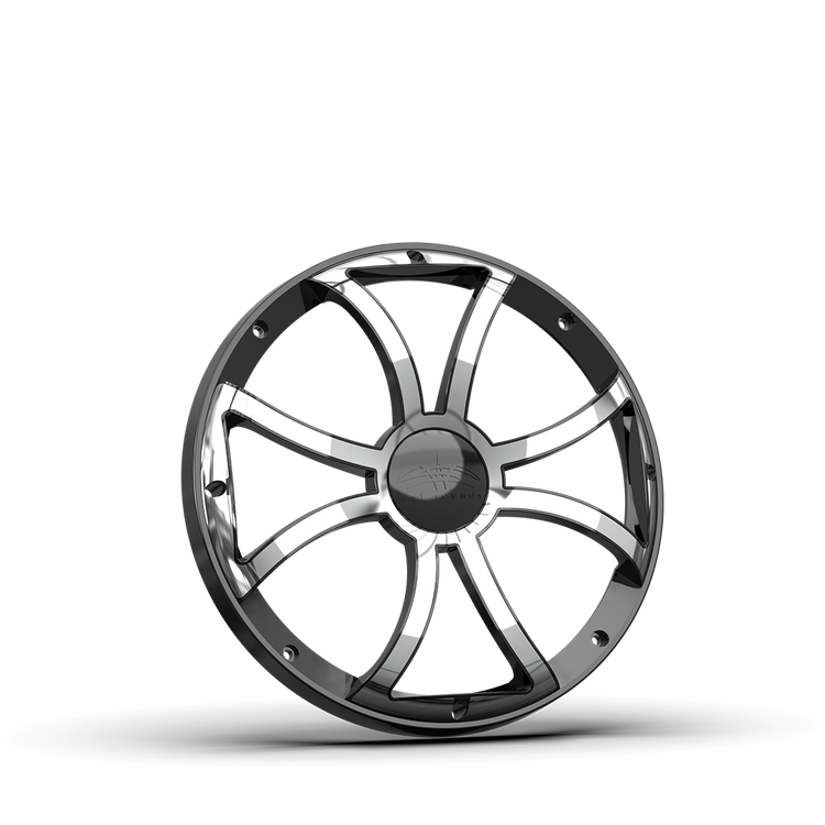 REVO 12 XS-B-SS GRILLE V3 | REVO 12-inch Black Stainless Steel XS Subwoofer Grille