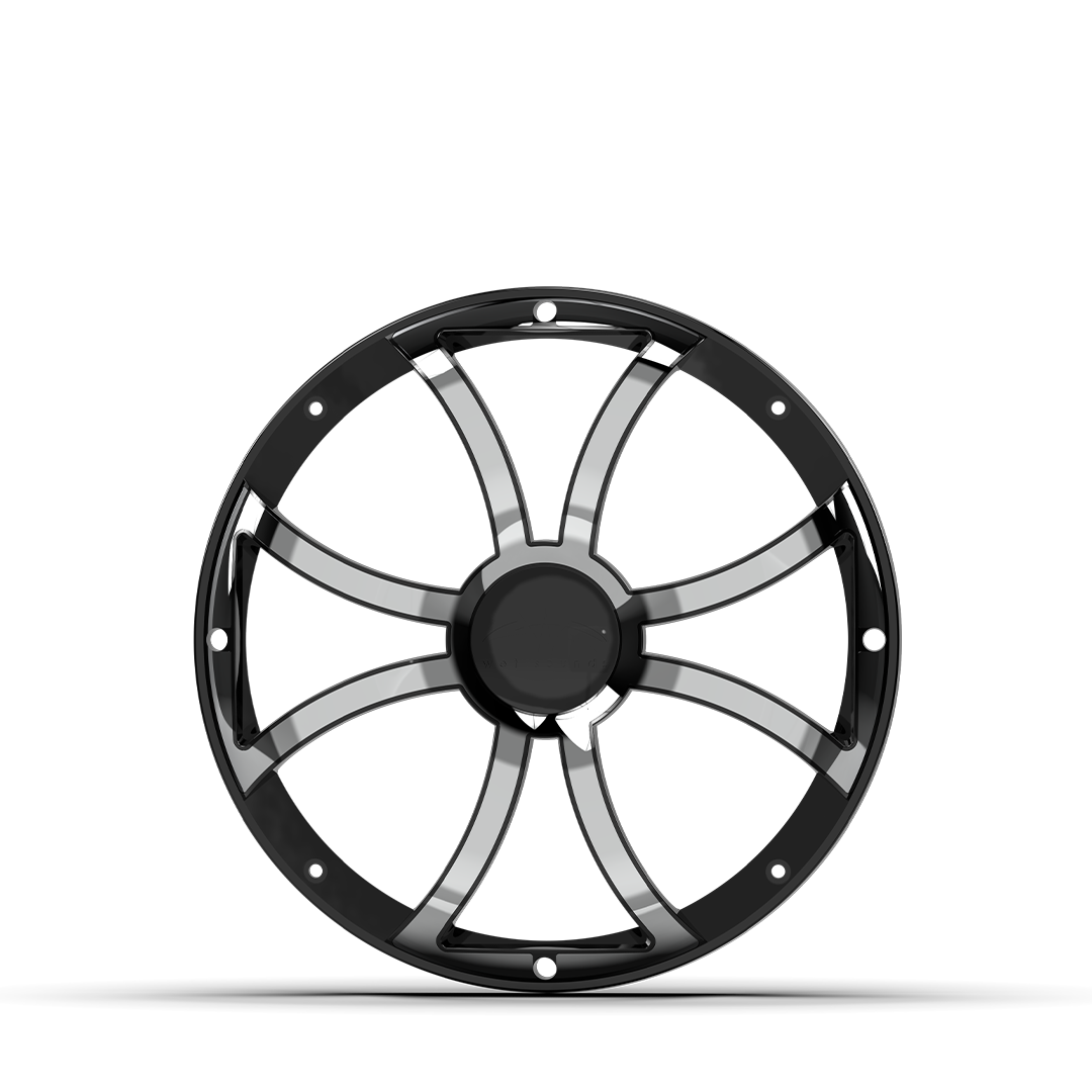 REVO 12 XS-B-SS GRILLE V3 | REVO 12-inch Black Stainless Steel XS Subwoofer Grille