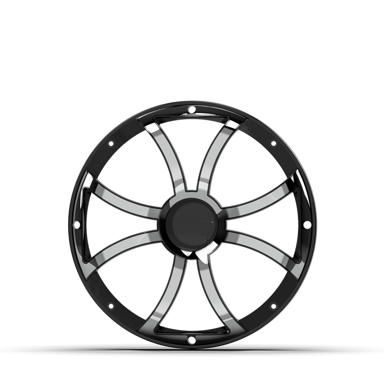 REVO 12 XS-B-SS GRILLE V3 | REVO 12-inch Black Stainless Steel XS Subwoofer Grille