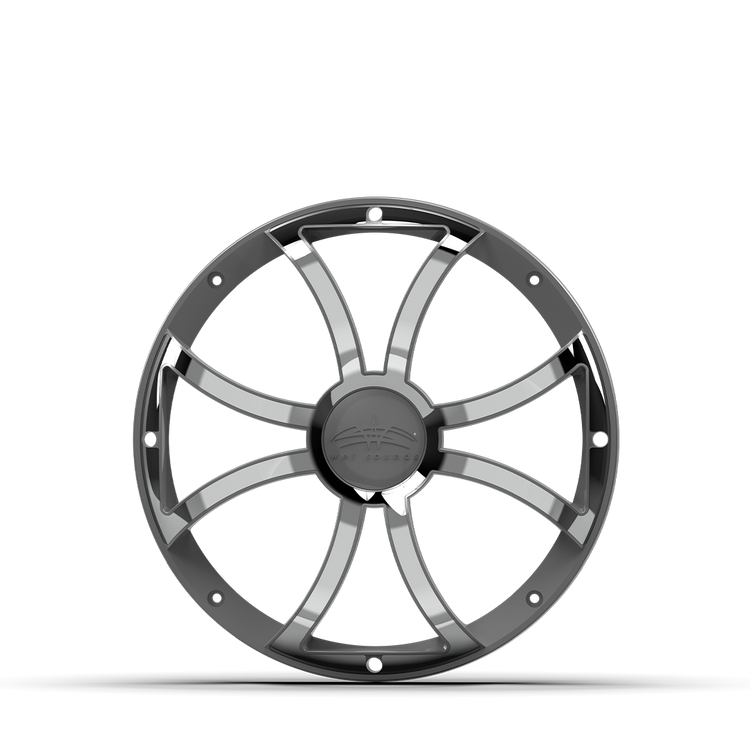 REVO 12 XS-G-SS GRILLE | REVO 12-inch Gunmetal Stainless Steel XS Subwoofer Grille