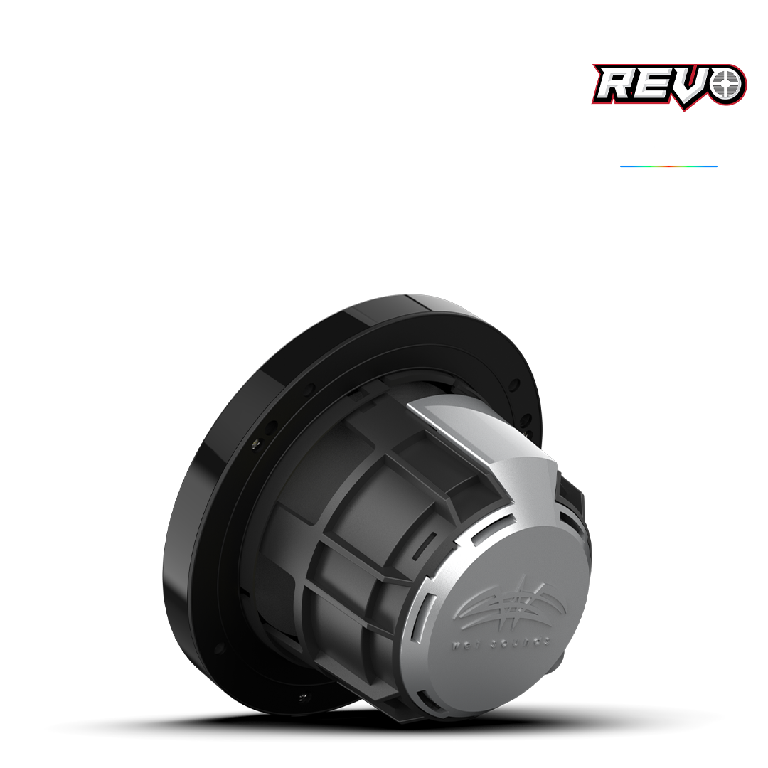 REVO Series 6.5-inch High-Output Component Style Coaxial Speakers w/ XW-Black RGB Grilles
