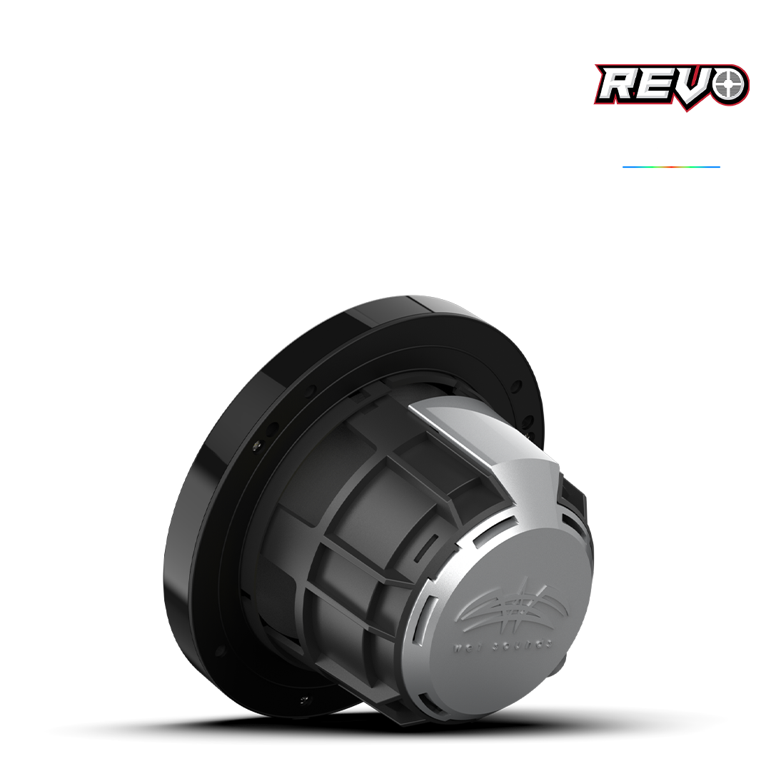 REVO Series 6.5-inch High-Output Component Style Coaxial Speakers w/ SW-Black RGB Grilles