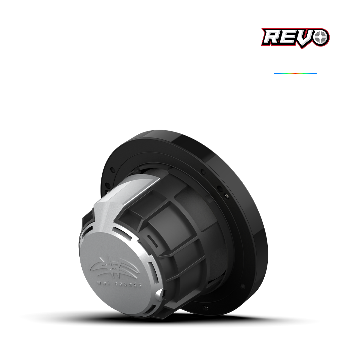 REVO Series 6.5-inch High-Output Component Style Coaxial Speakers w/ XS-Silver RGB Grilles