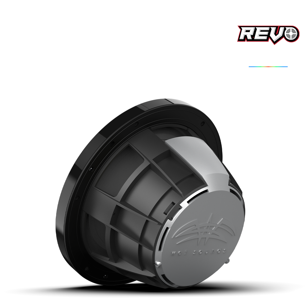 REVO Series 8-inch High-Output Component Style Coaxial Speakers w/ XW-Black RGB Grilles