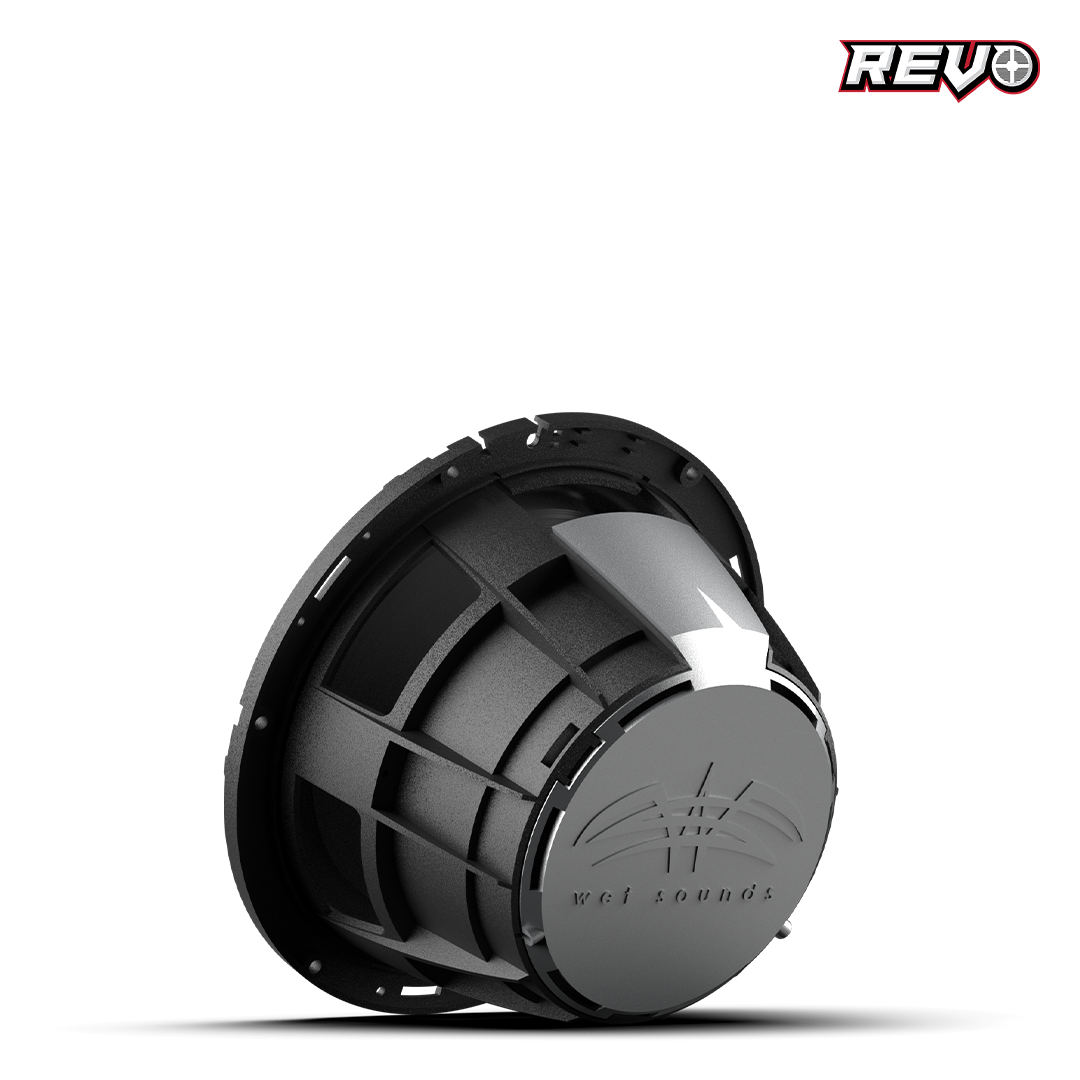 Wet Sounds™ REVO Series 8-inch Free-Air Marine Subwoofer - 4Ω Black Back Left