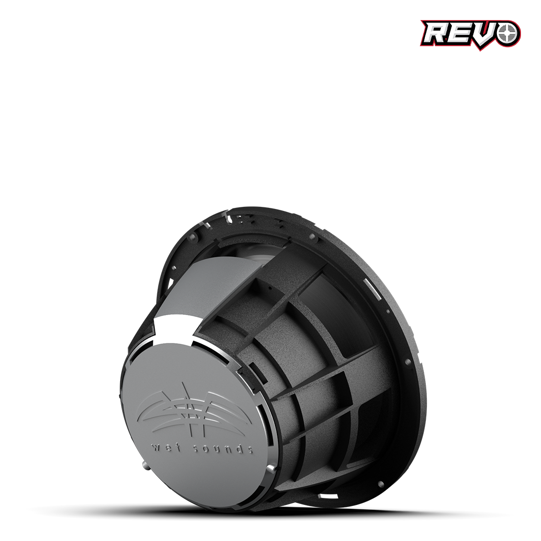 Wet Sounds™ REVO Series 8-inch Free-Air Marine Subwoofer - 4Ω Black Back Right