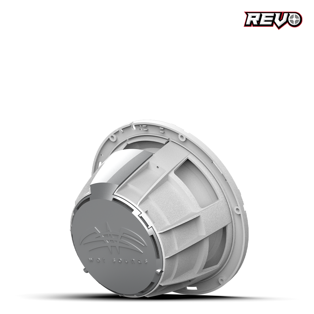 Wet Sounds™ REVO Series 8-inch Free-Air Marine Subwoofer - 4Ω White Back Right