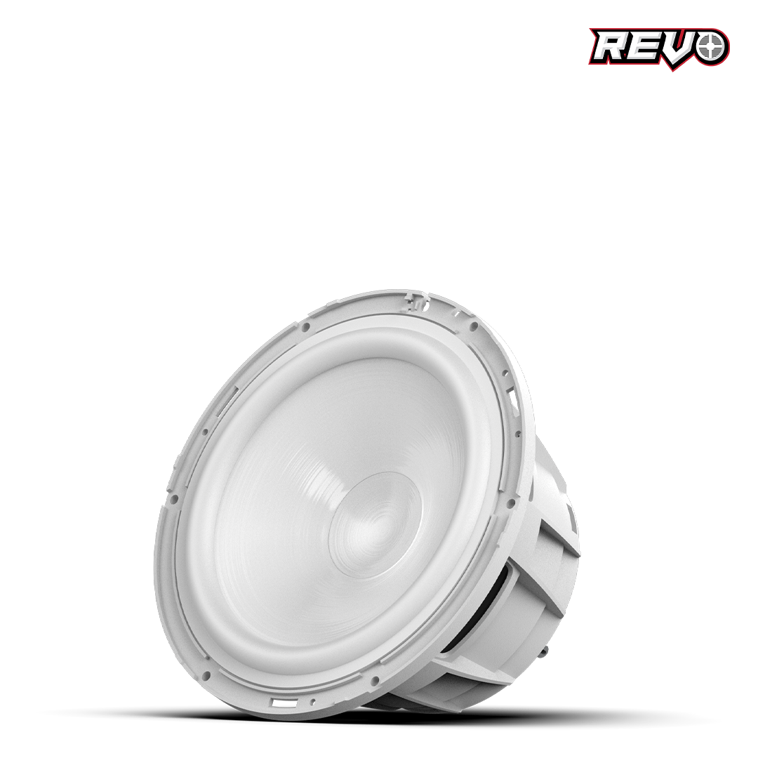Wet Sounds™ REVO Series 8-inch Free-Air Marine Subwoofer - 4Ω White Front Left