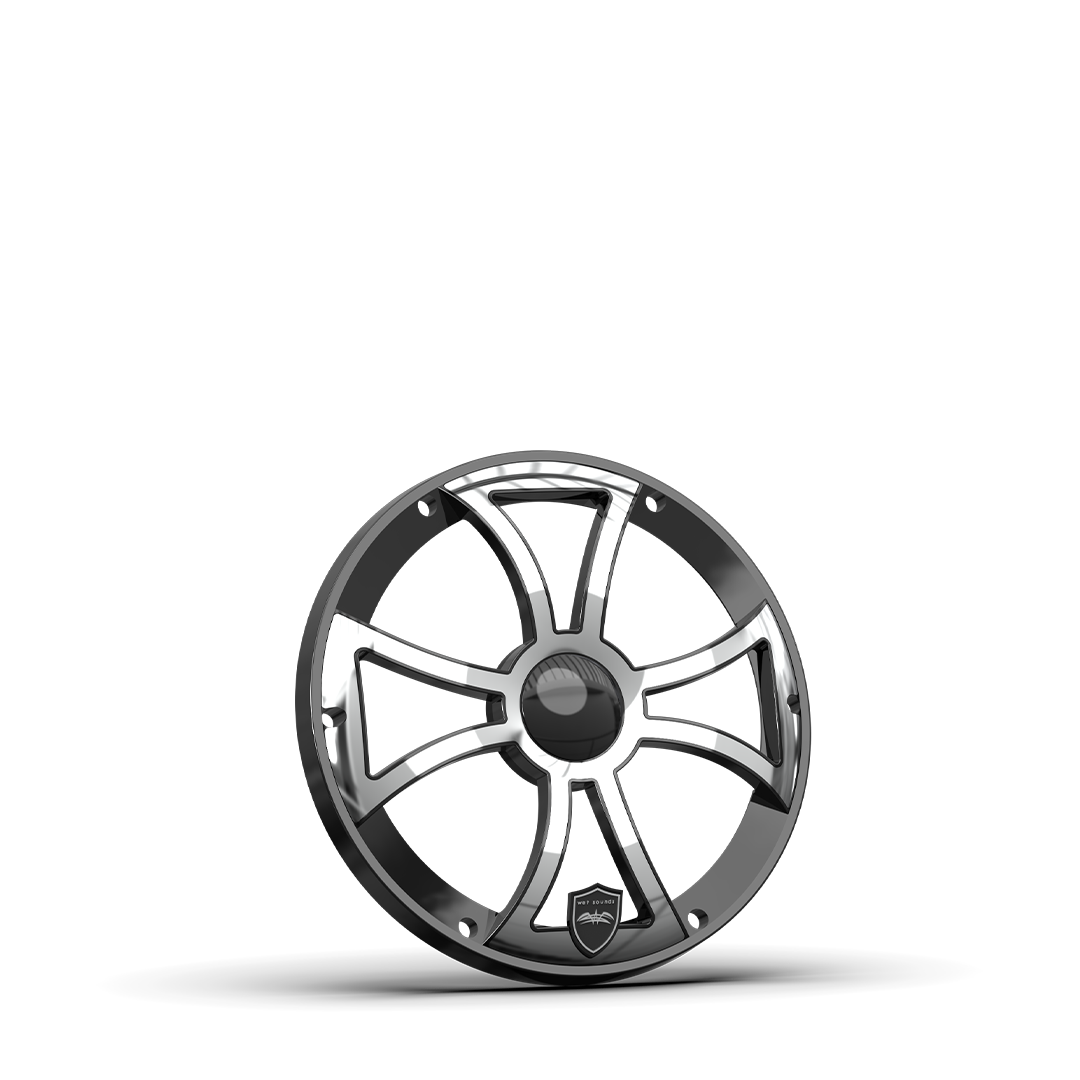 REVO 8 FA XS-B-SS GRILLE V3 | REVO 8-inch XS Black Stainless Free-air Subwoofer Grille