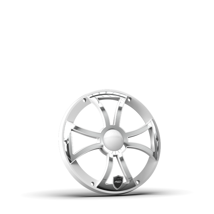 REVO 8 FA XS-W-SS GRILLE | REVO 8-inch XS White Stainless Steel Subwoofer Grille