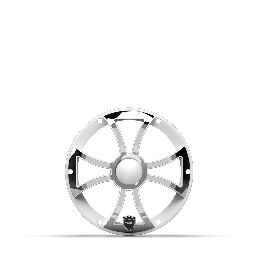 REVO 8 FA XS-W-SS GRILLE | REVO 8-inch XS White Stainless Steel Subwoofer Grille