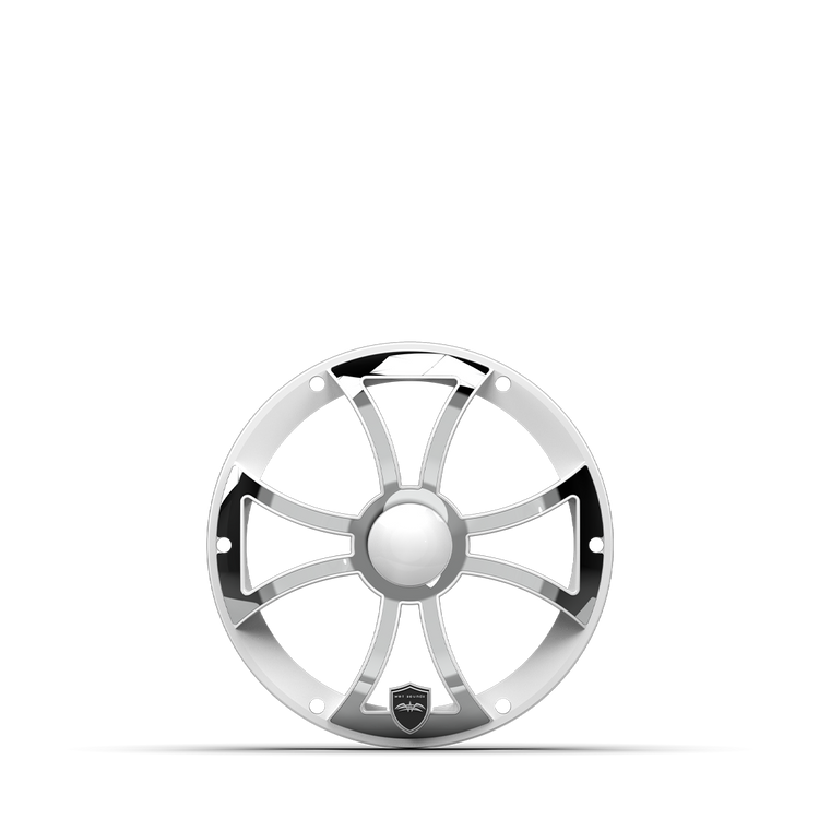 REVO 8 FA XS-W-SS GRILLE | REVO 8-inch XS White Stainless Steel Subwoofer Grille