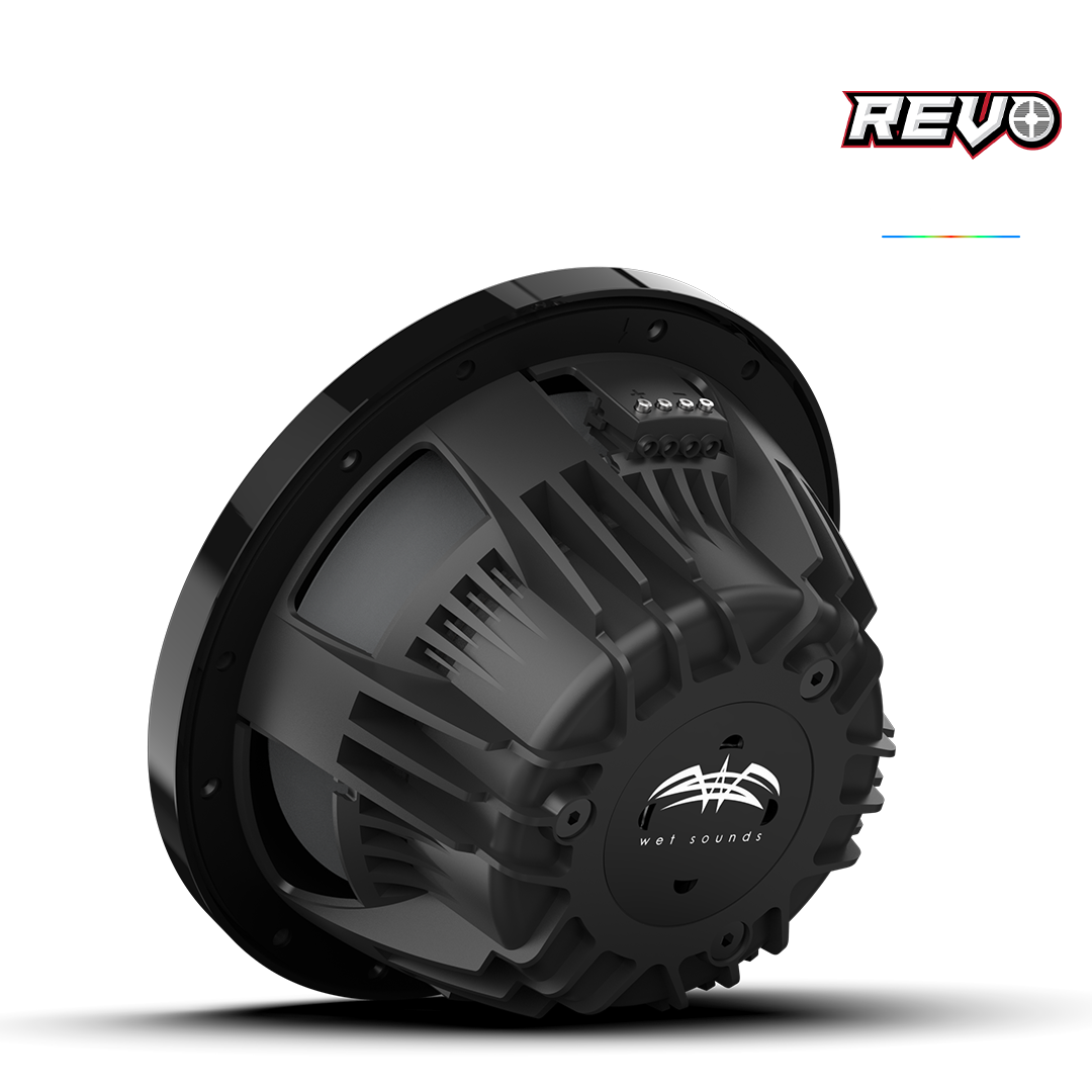 Wet Sounds™ REVO Series 10-inch High-Output Component Style Coaxial Speakers w/ XW-Black RGB Grilles