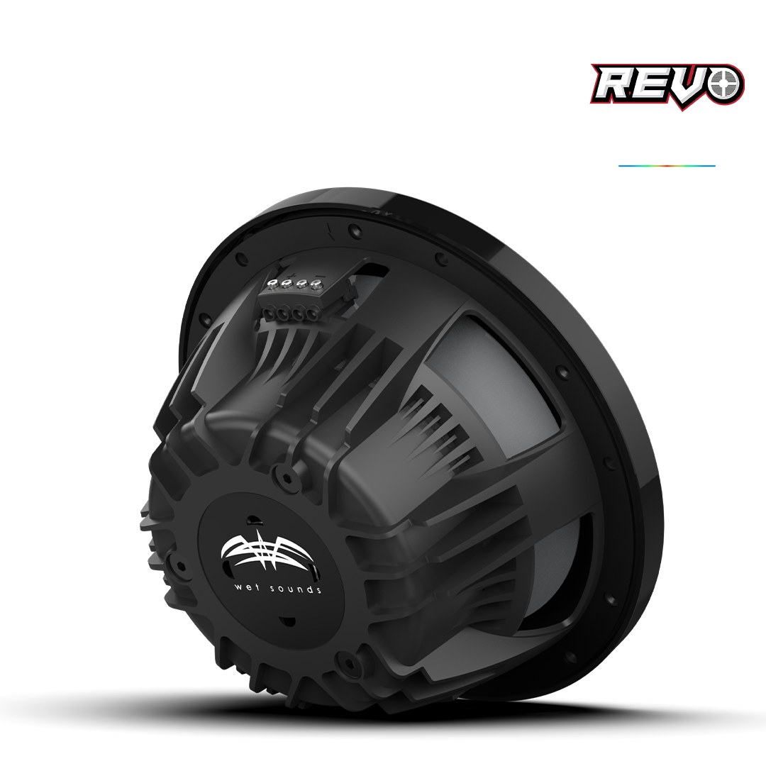 Wet Sounds™ REVO Series 10-inch High-Output Component Style Coaxial Speakers w/ XW-Black RGB Grilles