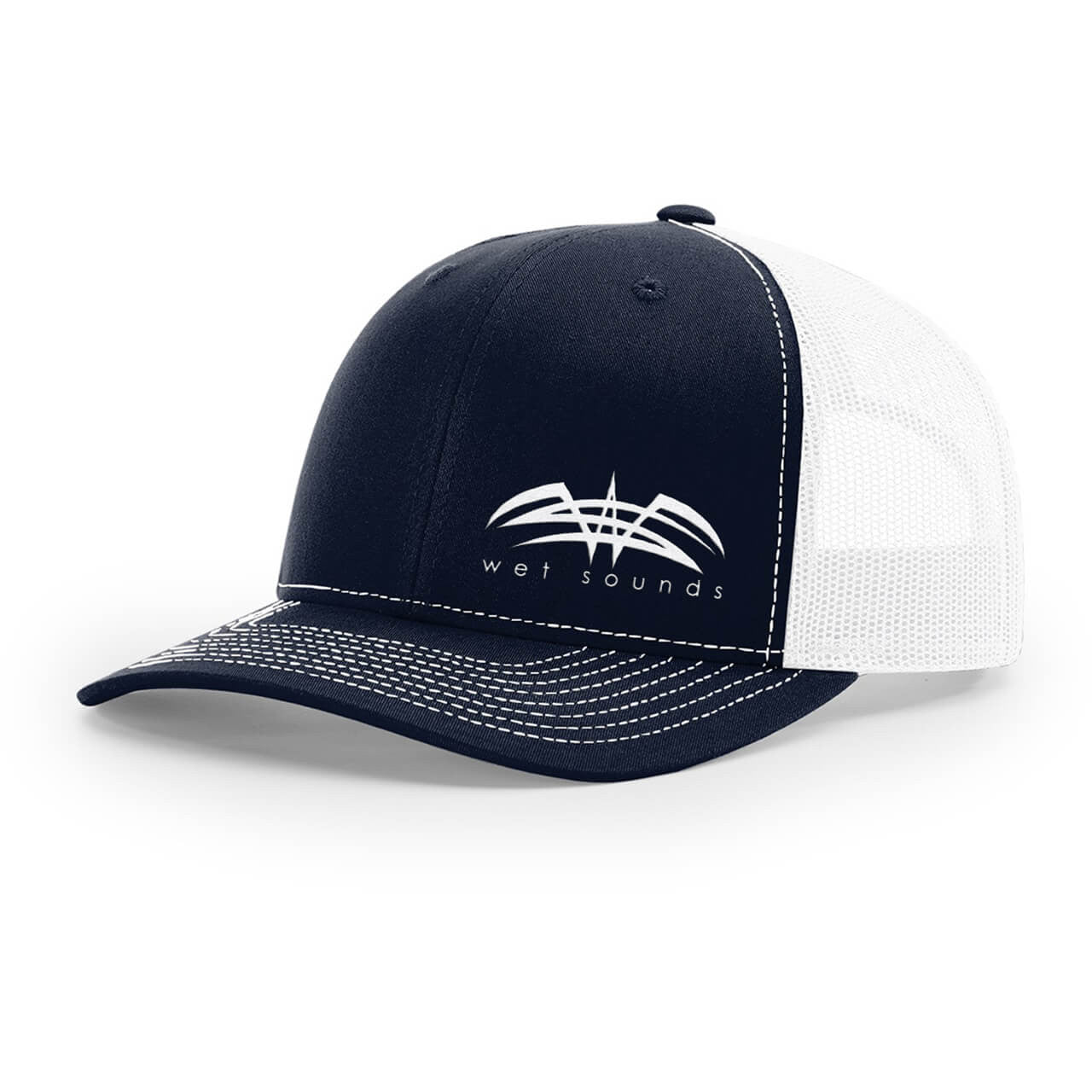 Richardson Snap Back Cap Navy & White Logo | Wet Sounds – Wet