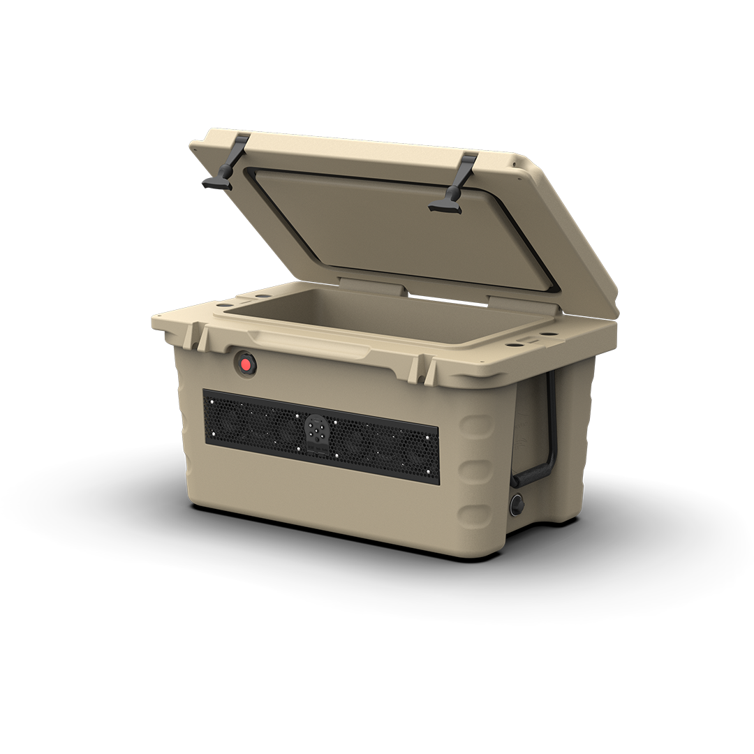 SHIVR-55-TAN | SHIVR-55 Desert Tan Bluetooth Soundbar Cooler