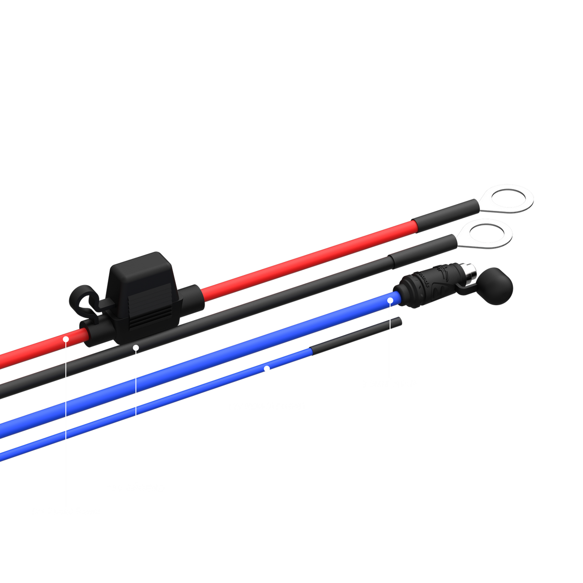 Stealth Surge Cable Connections Closeup