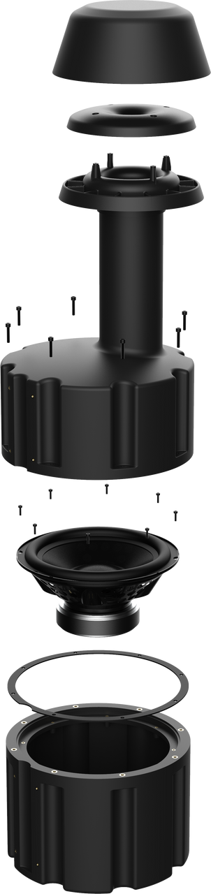 Wet Sounds | Venue Series 12" Landscape In-Ground Subwoofer Complete View