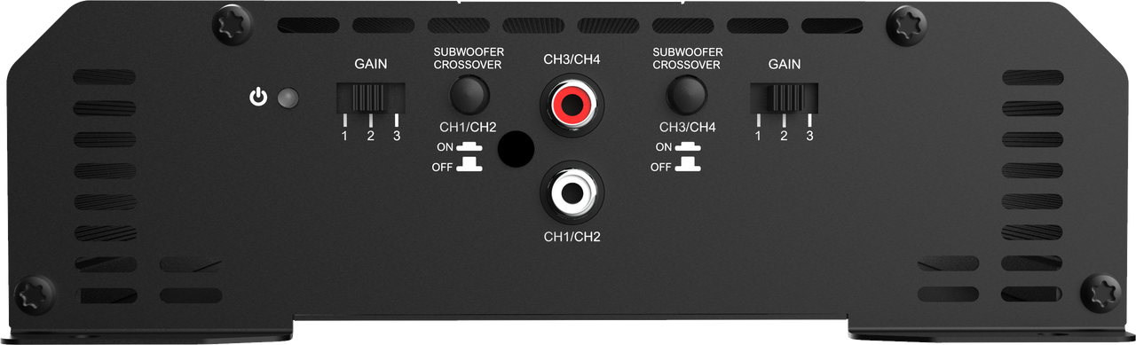 Wet Sounds | Venue Series 110v, 1200W 4 Channel Amplifier w/Enclosure Back View