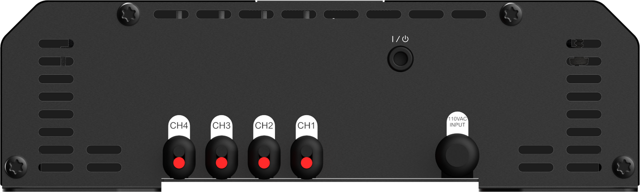 Wet Sounds | Venue Series 110v, 1200W 4 Channel Amplifier Back View #2