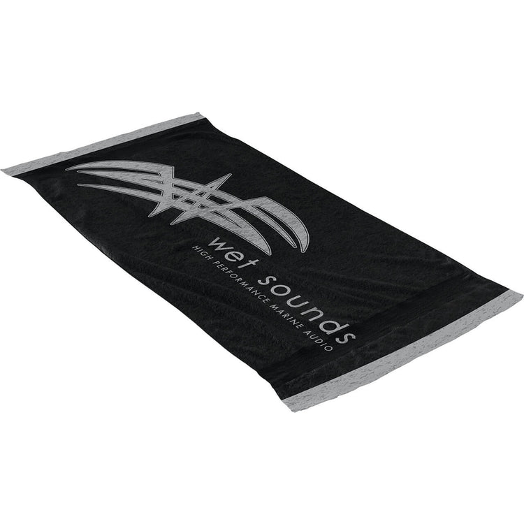 POP-TOWEL-BLK | Wet Sounds Jacquard Beach Towel