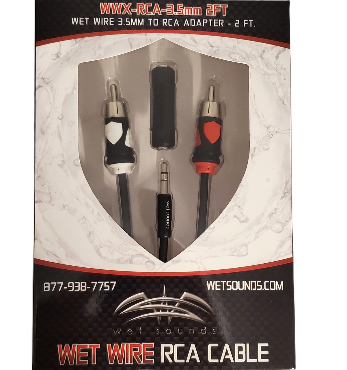 WWX-RCA-3.5MM-2FT | RCA to 3.5mm Wet Wire – 2 ft Adapter Cable