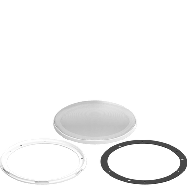 ZERO XY 10 GRILLE-W | ZERO Series 10-inch White Yacht Style XY Subwoofer Grille