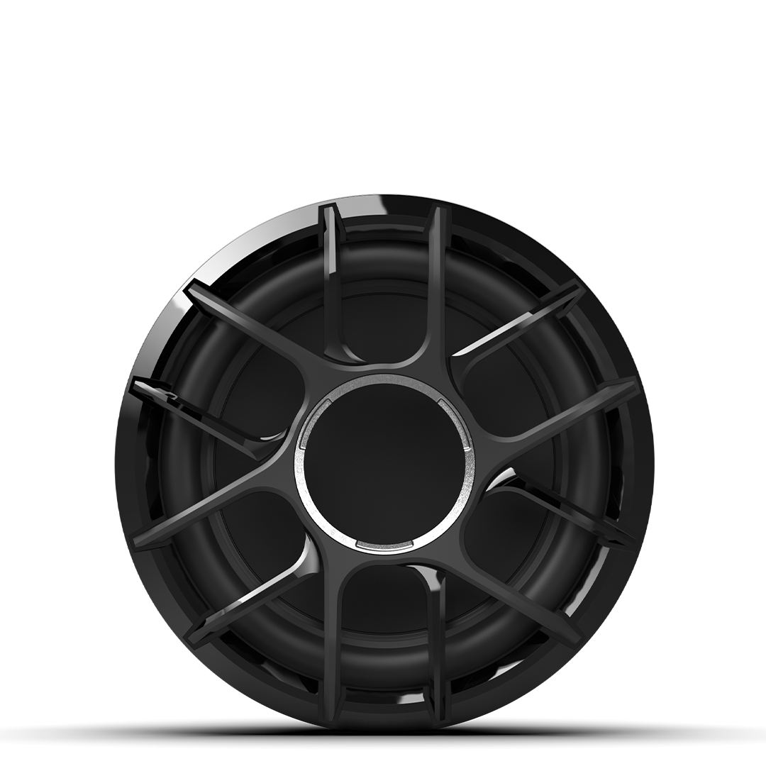 ZERO Series 10 subwoofer front view showing black grille and cone design in 2Ω