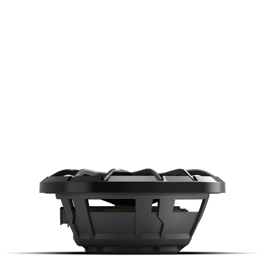 High output 10 inch 2Ω subwoofer ZERO Series with black grille for powersports audio