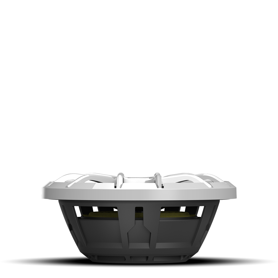 High output 10 inch 2Ω subwoofer ZERO Series with white grille for powersports audio