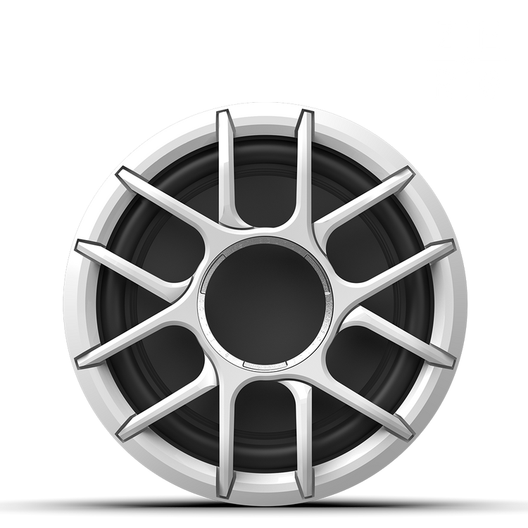ZERO Series 12 subwoofer front view showing white grille and cone design in 2Ω