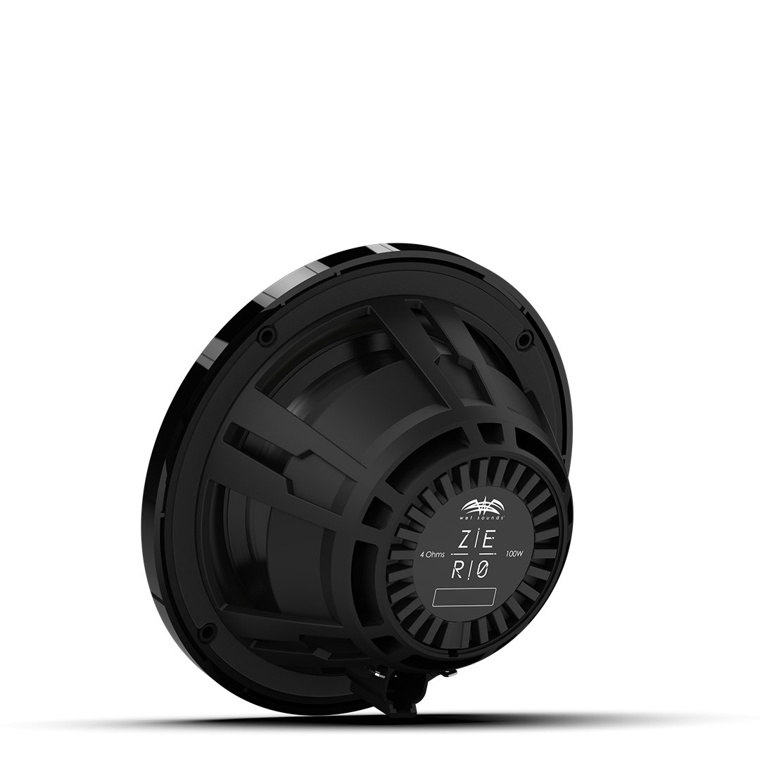Pair of Wet Sounds ZERO 6.5 black speakers built for high performance audio