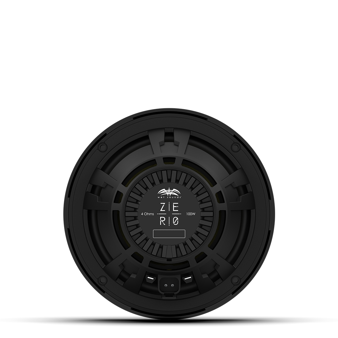 High output marine and powersports speaker ZERO 6.5 black shallow mount design